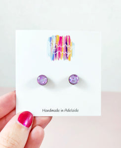 Lavender Baby Studs